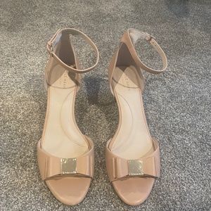 Cole Haan wedge sandles like new